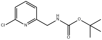 ((6-クロロピリジン-2-イル)メチル)カルバミン酸TERT-ブチル 化学構造式