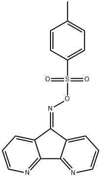 4,5-二氮杂芴-9-酮O-对甲苯磺酰肟,1655490-79-1,结构式