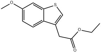 ethyl 2-(6-methoxybenzo[b]thiophen-3-yl)acetate Structure