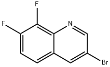 3-溴-7,8-二氟喹啉 结构式