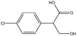 2-(4-chlorophenyl)-3-hydroxypropanoic acid Struktur