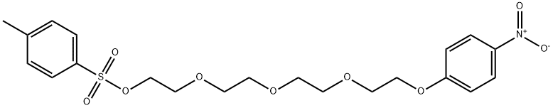 Ethanol,2-[2-[2-[2-(4-nitrophenoxy)ethoxy]ethoxy]ethoxy]-,4-methylbenzenesulfonate (ester) 化学構造式
