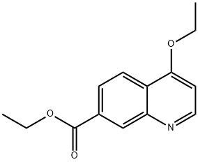 4-エトキシキノリン-7-カルボン酸エチル 化学構造式