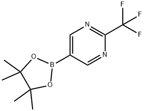 5-(4,4,5,5-tetramethyl-1,3,2-dioxaborolan-2-yl)-2-(trifluoromethyl)pyrimidine Struktur