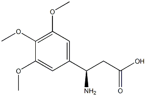 (3R)-3-AMINO-3-(3,4,5-TRIMETHOXYPHENYL)PROPANOIC ACID Struktur