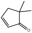 5,5-dimethylcyclopent-2-en-1-one Structure