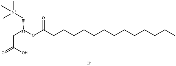 Myristoyl-L-carnitine Hydrochloride 化学構造式