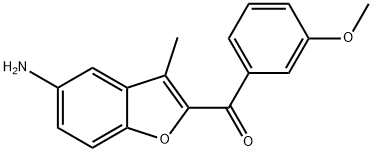(5-amino-3-methyl-1-benzofuran-2-yl)(3-methoxyphenyl)methanone 结构式