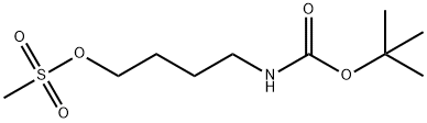 4-(tert-butoxycarbonyl)butyl methanesulfonate Struktur