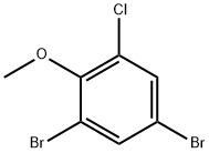 4,6-二溴-2-氯苯甲醚 结构式