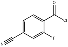 4-CYANO-2-FLUOROBENZOYL CHLORIDE, 175596-02-8, 结构式