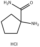 1-氨基环戊烷-1-甲酰胺盐酸盐 结构式