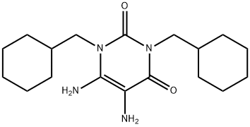 5,6-二氨基-1,3-二(环己基甲基)嘧啶-2,4(1H,3H)-二酮 结构式