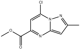 methyl 7-chloro-2-methylpyrazolo[1,5-a]pyrimidine-5-carboxylate Structure