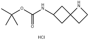 tert-Butyl 1-azaspiro[3.3]heptan-6-ylcarbamate hydrochloride 结构式