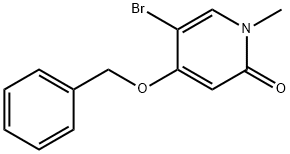 4-(benzyloxy)-5-bromo-1-methylpyridin-2(1H)-one Struktur