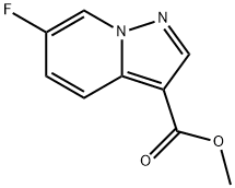 6-氟吡唑并[1,5-A]吡啶-3-羧酸甲酯 结构式