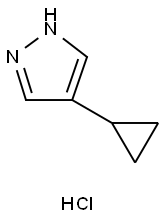 4-cyclopropyl-1H-pyrazole hydrochloride Struktur