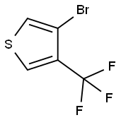 3-bromo-4-(trifluoromethyl)thiophene 化学構造式