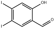 2-hydroxy-4,5-diiodobenzaldehyde Struktur