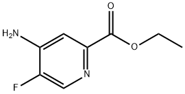 Ethyl 4-Amino-5-fluoropyridine-2-carboxylate Struktur