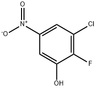 2-氟-3-氯-5-硝基苯酚, 1805656-07-8, 结构式