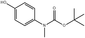 N-(4-ヒドロキシフェニル)-N-メチルカルバミン酸TERT-ブチル 化学構造式