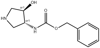 trans-3-(cbz-amino)-4-hydroxypyrrolidine Structure