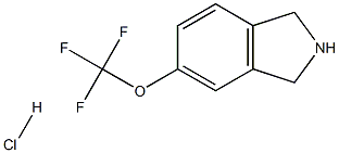 5-(trifluoromethoxy)-2,3-dihydro-1H-isoindole hydrochloride Struktur