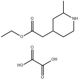 oxalic acid bis(ethyl 2-(2-methylpiperidin-4-yl)acetate), 1810070-27-9, 结构式