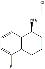 (S)-5-Bromo-1,2,3,4-tetrahydronaphthalen-1-amine hydrochloride Struktur