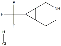 7-(trifluoromethyl)-3-azabicyclo[4.1.0]heptane hydrochloride, 1818847-27-6, 结构式