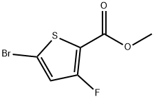 methyl 5-bromo-3-fluorothiophene-2-carboxylate, 1820885-11-7, 结构式