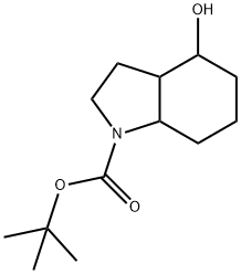 1H-Indole-1-carboxylic acid, octahydro-4-hydroxy-, 1,1-dimethylethyl ester Structure