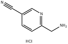 6-(Aminomethyl)nicotinonitrile hydrochloride 结构式
