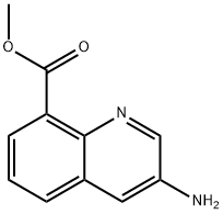 methyl 3-aminoquinoline-8-carboxylate 化学構造式