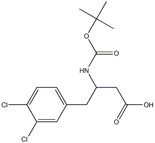 3-(BOC-氨基)-4-(3,4-二氯苯基)丁酸,1822826-96-9,结构式