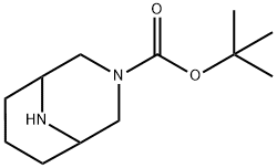 3,9-二氮杂双环[3.3.1]壬烷-3-羧酸叔丁酯, 1823500-01-1, 结构式