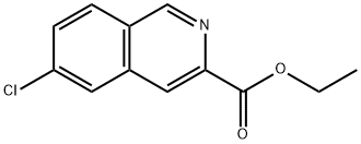 6-氯异喹啉-3-羧酸乙酯 结构式