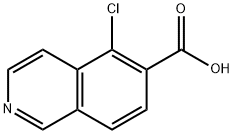 5-Chloro-isoquinoline-6-carboxylic acid,1824145-47-2,结构式