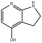 2,3-Dihydro-1H-pyrrolo[2,3-b]pyridin-4-ol 化学構造式