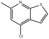 4-氯-6-甲基-噻吩并[2,3-B]吡啶 结构式