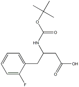 3-(Boc-amino)-4-(2-fluorophenyl)butyric Acid Struktur