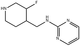 N-((3-fluoropiperidin-4-yl)methyl)pyrimidin-2-amine(WXG01167) Struktur