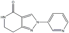 4H-吡唑并[4,3-C]吡啶-4-酮,-2,5,6,7-四氢-2-(3-吡啶基) 结构式