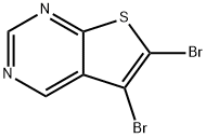 5,6-Dibromothieno[2,3-d]pyrimidine Struktur