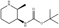 tert-butyl N-[(2S,3S)-2-methylpiperidin-3-yl]carbamate 结构式