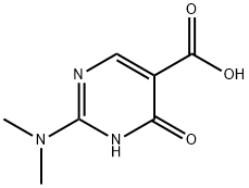 2-(dimethylamino)-1,6-dihydro-6-oxo-5-pyrimidinecarboxylic acid Structure