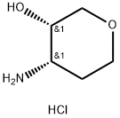 (3S,4S)-4-aminooxan-3-ol hydrochloride Structure