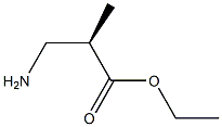Propanoic acid, 3-amino-2-methyl-, ethyl ester, (2R)- Struktur